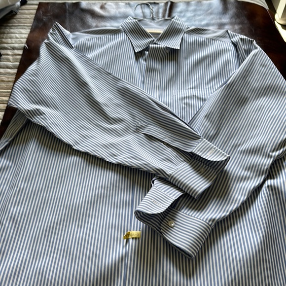 dillards gold label dress shirts Gold Label Roundtree Yorke Non-Iron Fitted Point Collar Dress Shirt, Mens, 16.5 x 36, Pink